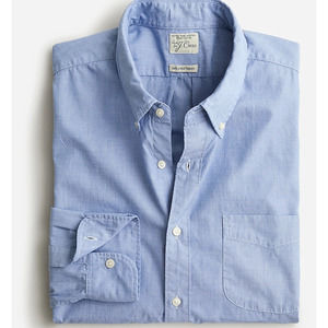 NWOT J. Crew Slim Secret Wash poplin shirt color light blue. Size L. Never worn